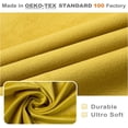 thumbnail image 6 of DriftAway Velvet Tie Up Valance for Kitchen Rod Pocket Room Darkening 20"L x 50"W Gold Yellow, 6 of 6