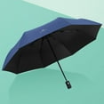 thumbnail image 3 of Mdesiwst Folding Umbrella UV Protection Sun Resistant Windproof Rainproof 8 Ribs Portable Lightweight Automatic Collapsible Sun Rain Travel Umbrella, 3 of 7