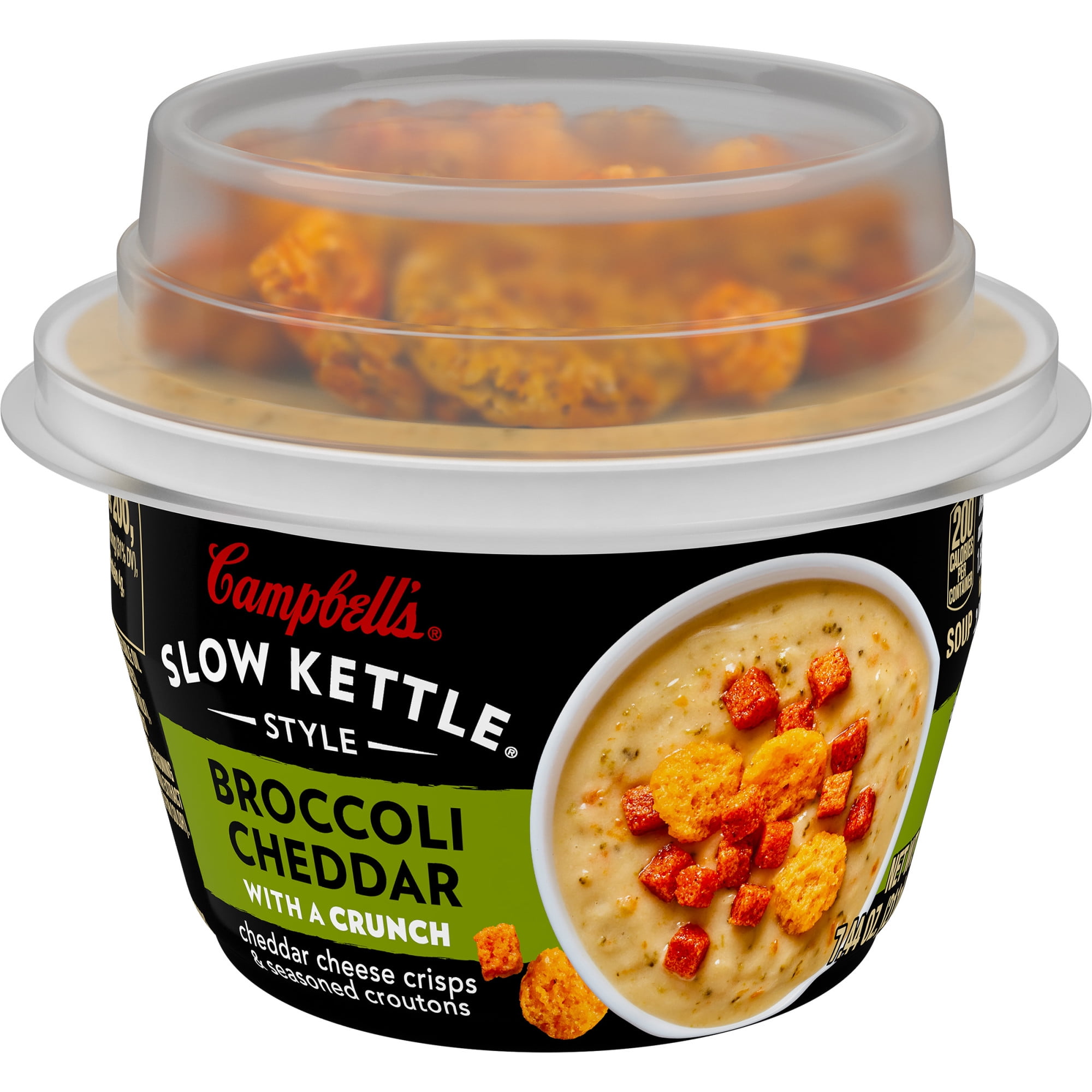 Campbell’s Slow Kettle Style Broccoli Cheddar Soup With A Crunch, 7 ...
