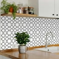 thumbnail image 3 of Mi Alma Removable Vinyl Line Pattern Black Backsplash Tile Stickers, 24pcs, 3 of 11
