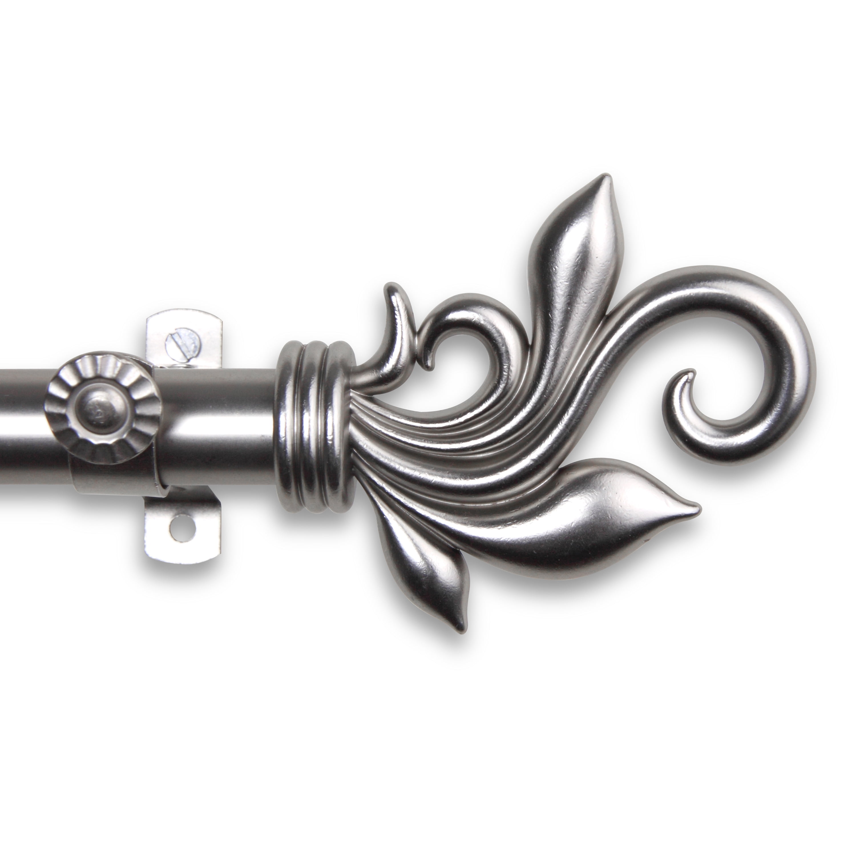 Giles 13/16 inch dia. Curtain Rod 28-48" - Satin Nickel