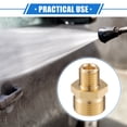 thumbnail image 2 of Conector de Lavadora a Presión Unique Bargains Fitting M14x1.5 a 14mm M22x1.5 Adaptador Macho de Latón Conector de Manguera, 2 of 7