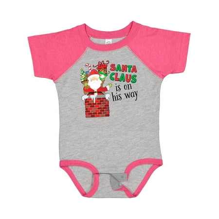 

Inktastic Santa Claus is on His Way Christmas Gift Baby Boy or Baby Girl Bodysuit