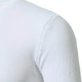 thumbnail image 4 of Mens Crewneck Knitted Base Sweater Solid Color Slim Fit Casual Pullover Lightweight Long Sleeve Tops, 4 of 4