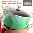 thumbnail image 5 of Granitestone Diamond 5 Qt Nonstick Stock Pot Soup Pot Pasta Pot Stew Pot with Tempered Glass Lid-Oven & Dishwasher Safe, Green, 5 of 6
