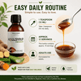 thumbnail image 5 of HallSyrup Herbal Supplement for Adults 4 fl oz – Turmeric Extract 95%, Ginger Root, Honey & Aloe Vera Syrup – Throat Comfort, Seasonal Wellness & Daily Vitality Support – Hallusa Natural, 5 of 9