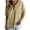 Khaki, variant on Womens Cotton Linen Baggy Shirts V Neck Short Sleeve Blouses Loose Button Down Shirt Casual Comfort Boxy Tops