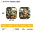 thumbnail image 7 of Binienty Windshield Sun Shade Cute Turtles Auto Front Window Blocks UV Rays Folding Easy Installation Car Window Shades 28.5x25.5 Inches Fit Most Cars, Sedan, Suv, or Van, 7 of 7