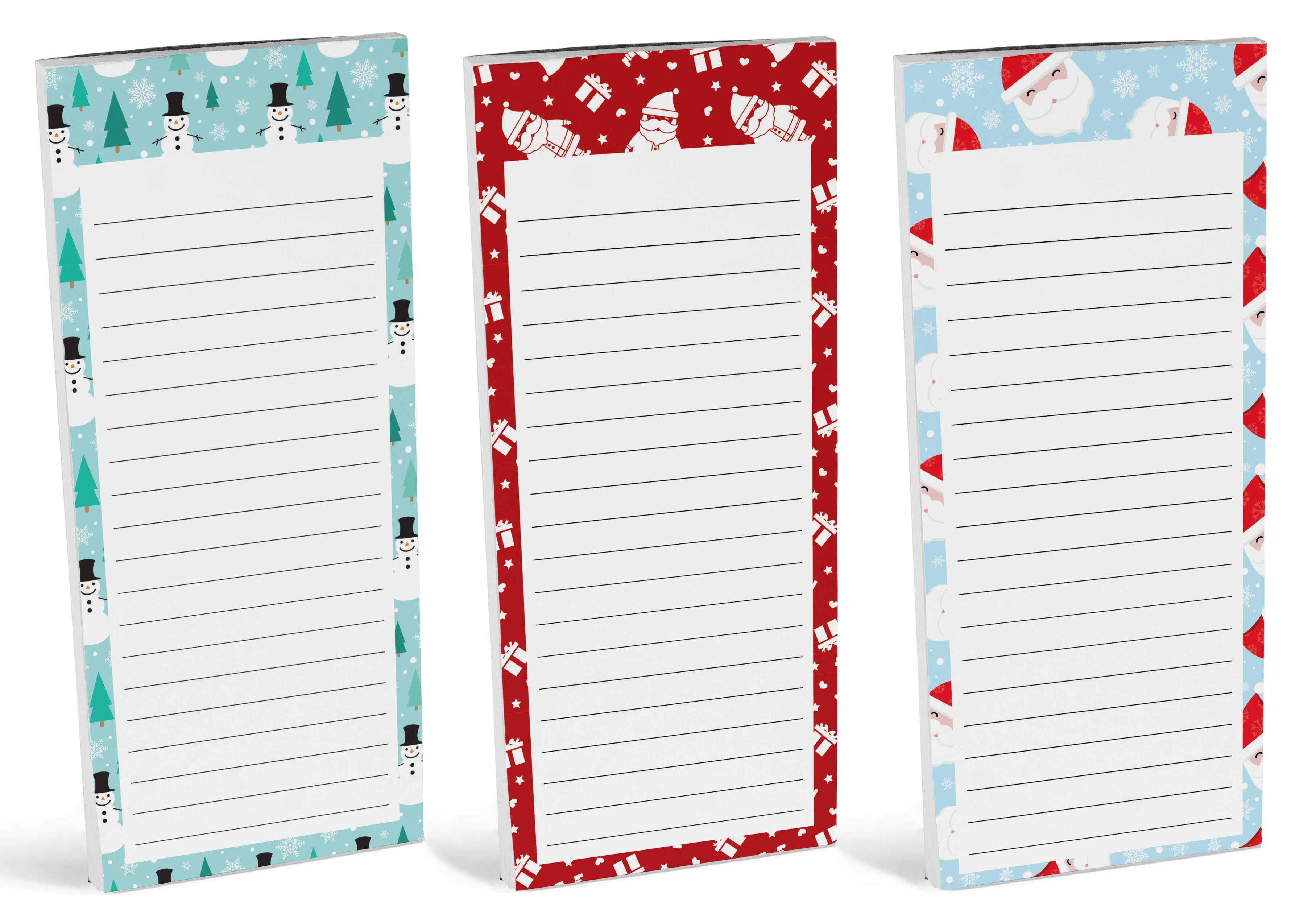 Inkdotpot Pack of 3 Magnetic Fridge To-Do List Notepads- Magnetic Memo Pads For Refrigerator-(50 Sheets Each)-MM