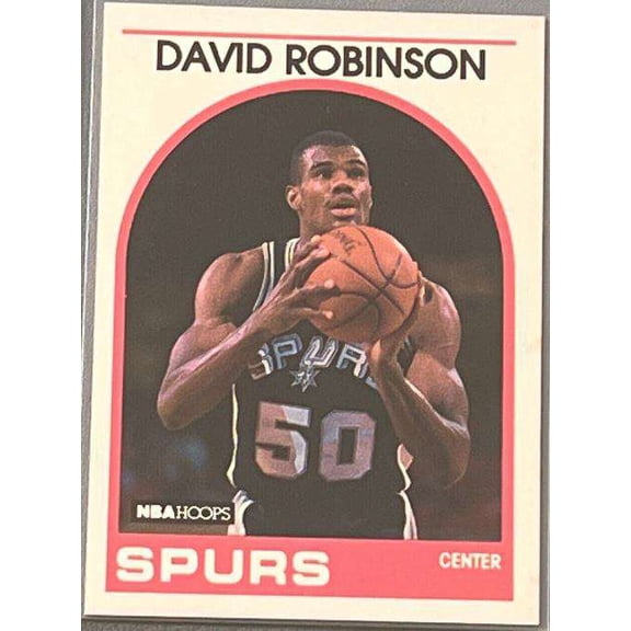 NBA 1989 NBA Hoops Basketball David Robinson Trading Card #310 (Base) (Panini)