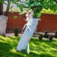 thumbnail image 4 of Campanas De Viento Campanas de viento de cristal Adornos de jardín Campanas de viento de metal Granos coloridos Regalo de verano Sywqhk Libre de BPA, 4 of 8