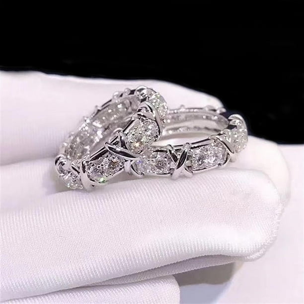 Anillos para mujer, regalos para mujer, joyería, anillo de cobre con separación de color, anillo de circonita con incrustaciones, anillo de tendencia de moda, anillo de joyería, anillo