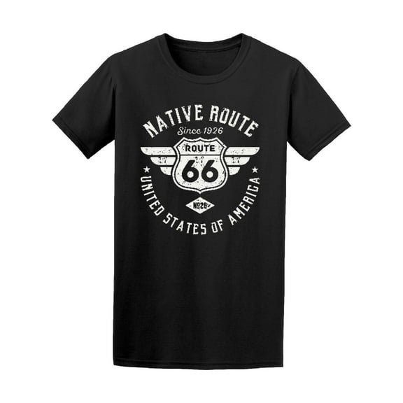 Native Route 66 T-Shirt Men -Image by Shutterstock, Male Small