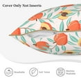 thumbnail image 3 of KLL Peach Decorative Throw Pillow Covers Velvet Soft for Couch Sofa Bedroom Living Room Outdoor (No pillow core)- 20"x20", 3 of 5