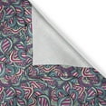 thumbnail image 6 of Ambesonne Abstract Grommet Curtain, Ornamental Wavy Lines, 50" x 54", Fuchsia Slate Blue Cream, 6 of 6