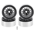 thumbnail image 2 of Wheel Rims, Bead Lock Design Crawler Wheel Hub  for RC Car Black Silver, 2 of 8