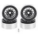 thumbnail image 1 of 4 Uds 1,9 pulgadas cubo de rueda sobre orugas RC llantas de coche sobre orugas de aleación de aluminio para Axial SCX10 90046 1/10 negro plateado, 1 of 10