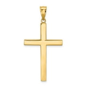 Real 14kt Yellow Gold Latin Cross Pendant; for Adults and Teens; for Women and Men