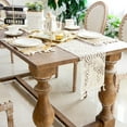 thumbnail image 3 of Camino de mesa de encaje de algodón, camino de mesa bohemio, decoración de mesa de estilo Vintage, decoración de mesa de centro para fiesta de boda en casa, 3 of 6
