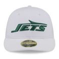thumbnail image 2 of Men's New Era White New York Jets Wordmark Omaha Low Profile 59FIFTY Fitted Hat, 2 of 6