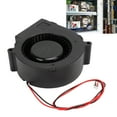 thumbnail image 4 of 12V Blower Fan, Maximum 4500RPM 37.39CFM Airflow Cooling Blower Fan  For Motor, 4 of 8