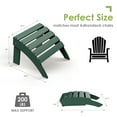 thumbnail image 2 of Folding Adirondack Ottoman set of 2, HDPE Outdoor Adirondack Chair Footrest for Outside Indoor,19.7in W, Dark Green(Set of 2), 2 of 6