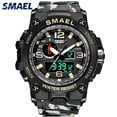 thumbnail image 2 of Relojes SMAEL para hombre, reloj resistente al agua de 50M, alarma, reloj para hombre 1545D, reloj de pulsera de doble pantalla, reloj militar de cuarzo, nuevo deporte para hombre Tan Jianjun unisex, 2 of 2