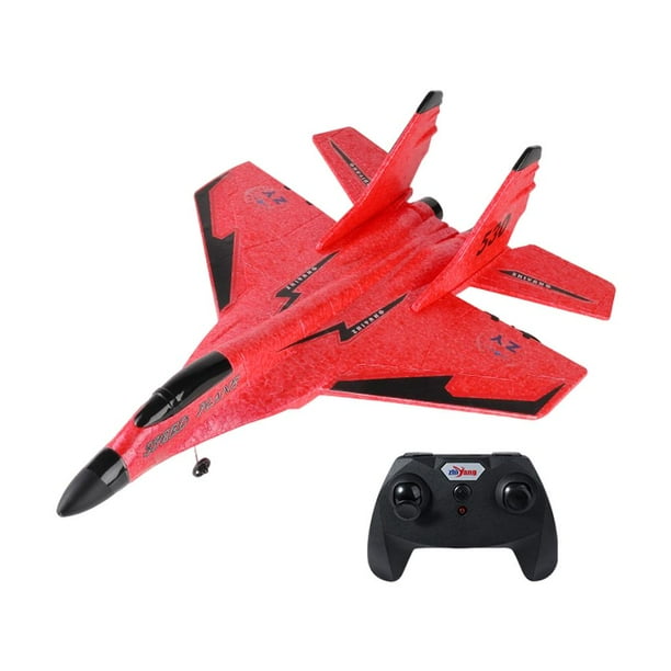 2.4G RC Plane Foam Modelo de Al Juguetes con Sistema de Estabilización Gyro , rojo Los 44x32x13cm
