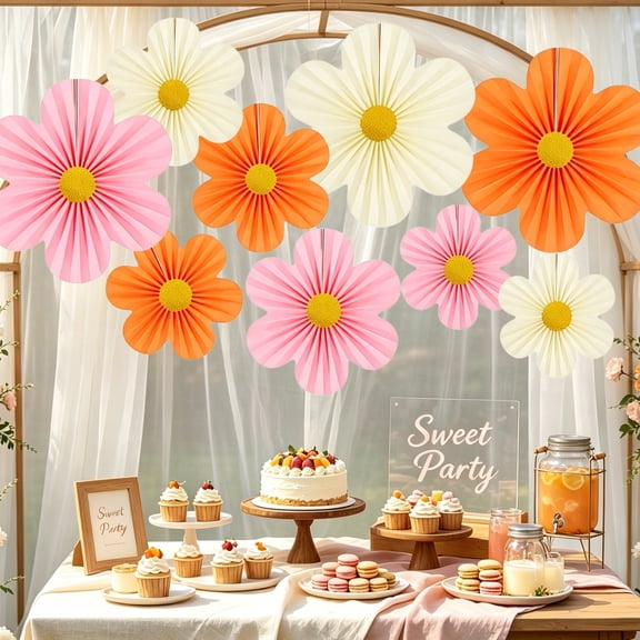3D Paper Flower Decorations - Spring Floral Sweet Party Decor Set Elevate birthday parties, wedding backdrops, bridal showers, spring/summer gatherings, or store displays.