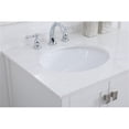 thumbnail image 5 of Elegant Decor Irene 32" Solid Wood and Stone Single Bathroom Vanity in White, 5 of 8