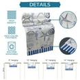 thumbnail image 7 of Marine Stripes Ocean Shells StarLighthouse Anchor Table Runner Home Wedding Table Mat Centerpieces Decor Dining Tablecloth, 7 of 7