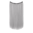 thumbnail image 1 of Makeup｜Bradem wig April Deals Hair Extensions Real Human Hair Remy Wire In Hair Extensions Secret Fish Line Hair Piece With 2 Clips Long Straight 20 Inch, 1 piece ear-hanging dyed wig, 1 of 9