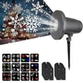 thumbnail image 1 of Luces de proyector de copo de nieve de Navidad iluminación decorativa de paisaje impermeable al aire libre Led, 1 of 4