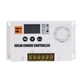 thumbnail image 1 of Cateissary Pantalla LCD ajustable de 12V PWM, puerto dual y temporizador automático, 100A, 80A, 20A, 10A, LCD automático con puerto de carga USB Baterías de general Blanco 30A, 1 of 6
