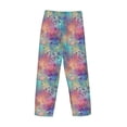 thumbnail image 3 of Lsque blue pink colorful cracked texture Print Men's Pajama Pants, Lounge Pant - Comfortable Home Wear,Elastic Waistband, Stylish Design-XX-Large, 3 of 9