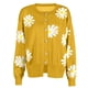 thumbnail image 4 of Cárdigan, Suéteres Para Mujer, Suéteres de Otoño E Invierno, Abrigo de Punto de Manga Larga Con Estampado Floral Informal A La Moda, Tops Odeerbi ODB177753, 4 of 5