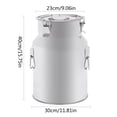 thumbnail image 2 of With Three Sealing Clips And Silicone Seal 201 Stainless Steel Airtight Milk Jug Transport Fass Mit Silikon-Dichtung Heavy Duty 28L, 2 of 18