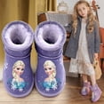 thumbnail image 2 of Botas de nieve de cuero de Disney para niños, botas cortas nuevas de invierno, botas de niñas congeladas de dibujos animados más botas de algodón de princesa de terciopelo, plantilla de 31 cm, 16,5 cm Gao Jinjia LED, 2 of 2