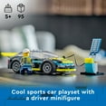 thumbnail image 4 of LEGO City Electric Sports Car, Toy for 5 Plus Years Old Boys and Girls, Race Car for Kids, Set with Racing Driver Minifigure, Building Toys, 60383, 4 of 8