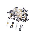 thumbnail image 1 of 50Pcs Eye Glasses Spectacle Chain Strap Holder spectacle ring connector Loop Ends Black white 2, 1 of 9