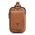 thumbnail image 3 of Pack de cuero Bolso de cinturón de cuero vintage para hombre, bolso de viaje para teléfono celular, BULL CAPTAIN Pack de cuero, 3 of 7