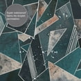 thumbnail image 6 of XMXT Waterproof Shower Curtain Liner with Iron Hooks, Marble Patchwork Print Shower Curtains for Bathroom Decor Accessories, 72 x 72 inches, 6 of 8