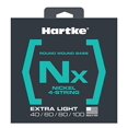 thumbnail image 2 of Hartke HSBNX440 NX Nickel Bass Guitar Strings, Extra Light 4-String, 2 of 3