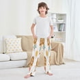 thumbnail image 6 of Boy's Pajama Pants Boys' Long Sleep Pants Children's Pajama Pants Loose Fitting Pajama Pants are Convenient to Put on and Take off S Yellow Lion Seamless, 6 of 9