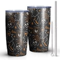 thumbnail image 2 of 20oz Tumblers Spooky Halloween Pattern Stainless Steel Vacuum Insulated Double Wall Travel Tumbler Cups Mug with Lid and Straw,Cleaning Brush for Cold & Hot Drinks, 2 of 7