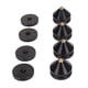 thumbnail image 3 of Uds almohadilla para pies de aislamiento de altavoz amplificador de absorción de impacto alfombrilla para pies de aislamiento de picos para tocadiscos amplificadores de altavoz subwoofer negro, 3 of 10