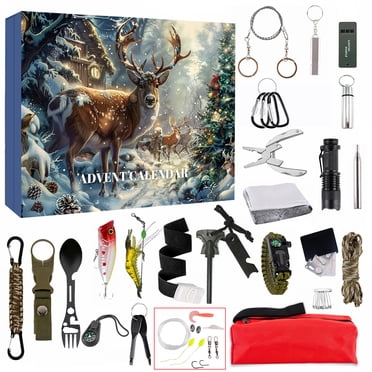 24-in-1 Multipurpose Survival Tool Kit for Outdoor Enthusiasts