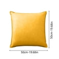 thumbnail image 3 of JASKFLY Outdoor Waterproof Pillowcase Solid Color Cushion Backrest Pillowcase(50x50cm, Insert Not Included), 3 of 8