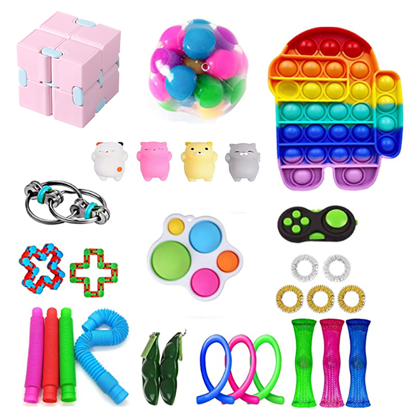 Details about   Fidget Toys Set Sensory Tools Bundle Stress Relief Toys Anti-Anxiety Toys US 