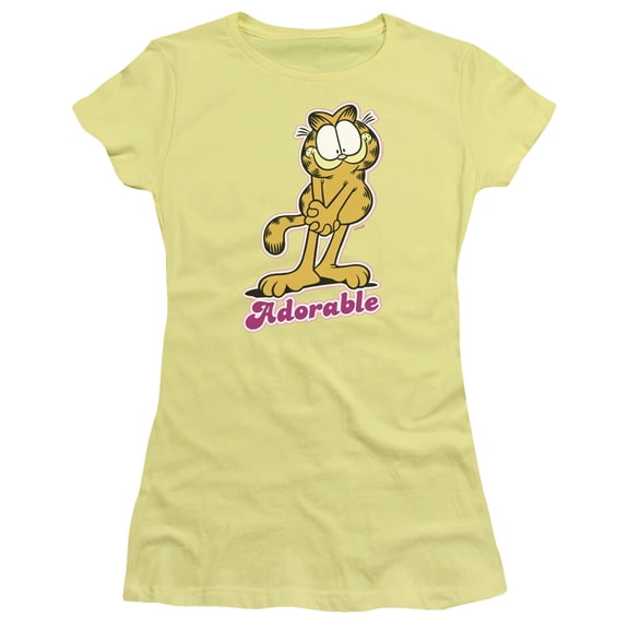 Garfield Adorable S/S Junior Women's T-Shirt Sheer Banana